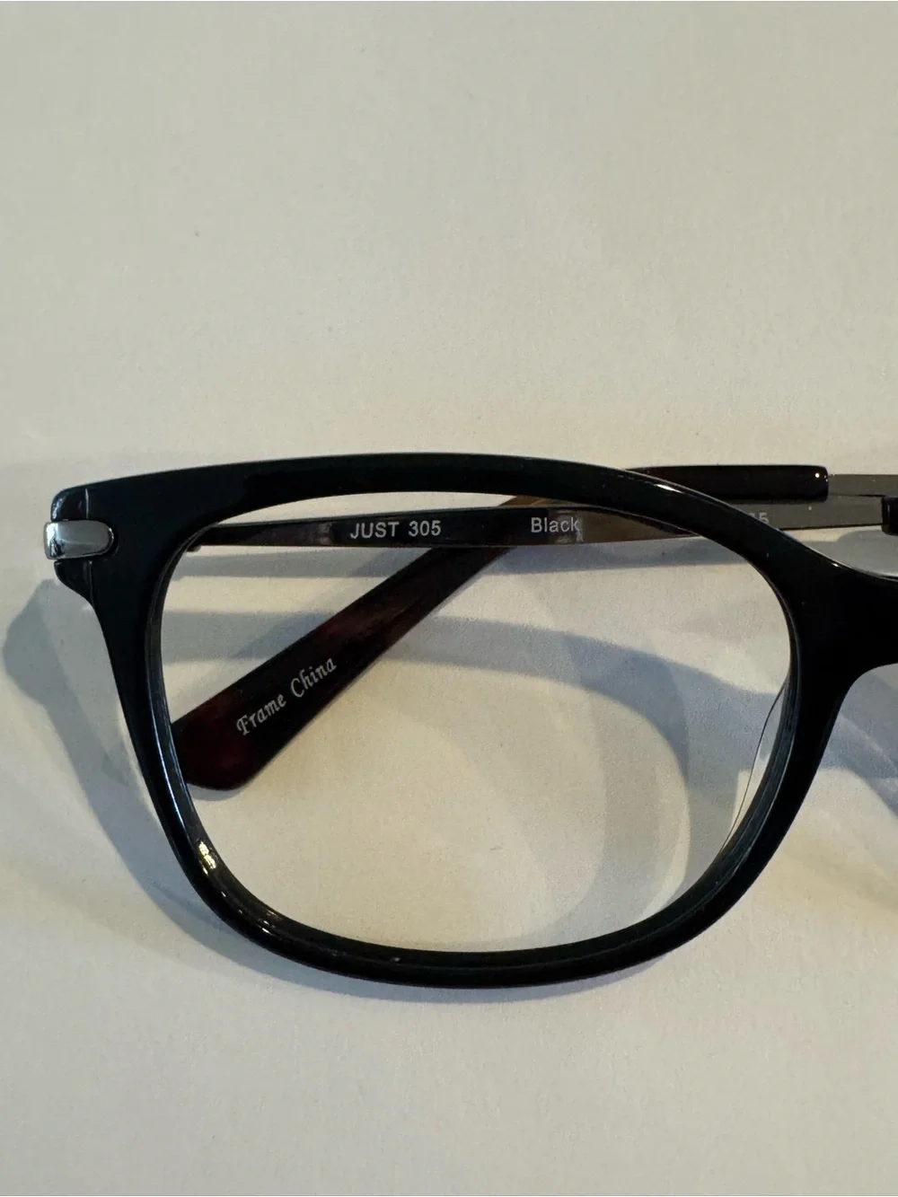 Just 305 Black 52/17/135 Eyeglass Frame/Pre-owned/ Perfect Condition
